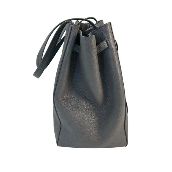 Celine Gray Soft Grained Calfskin Belt Cabas Phantom Shoulder Bag - Picture 4 of 10